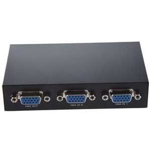 Vga Switch Çoklayıcı Çoğaltıcı (1 Ekran - 2 Kasa) 4675