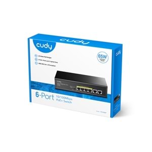 Cudy FS1006P 250M 60W Poe+ 6 Port 10/100MBPS Megabit Metal Switch