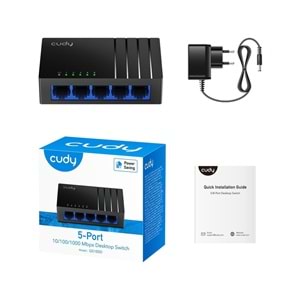 Cudy GS105D 10/100/1000MBPS 5 Port Gigabit Switch