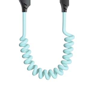 USB Type-C Lightning 4'ü 1 Arada 65W PD Hızlı Şarj Data Kablosu 1.5m Spiral Çevirici 6008