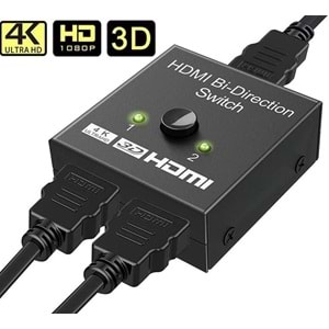 2 Port Çift Yönlü Hdmi Switch Splitter Ekran Monitör Çoklayıcı Çoğaltıcı Bidirection 4494