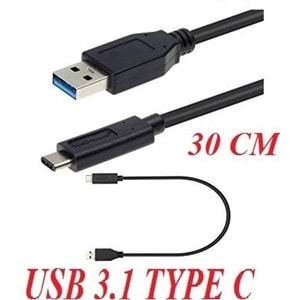 Usb Type C 3.1 To Usb 3.0 Çevirici Dönüştürücü Adaptör Kablosu 30Cm 4644