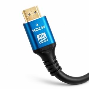 8K Ultra HD 2.1V 48Gbps Hdmi Kablo 1.5 Metre Altın Kaplama Led Tv 6060