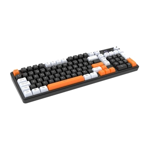 Hawk Gaming HK258BW Membrane LCD RGB Kablosuz/Bluetooth Siyah Turuncu Full Türkçe Gaming Klavye