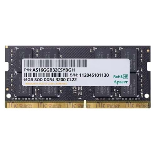 Apacer 16GB (1x16GB) 3200MHz CL22 DDR4 Notebook Ram