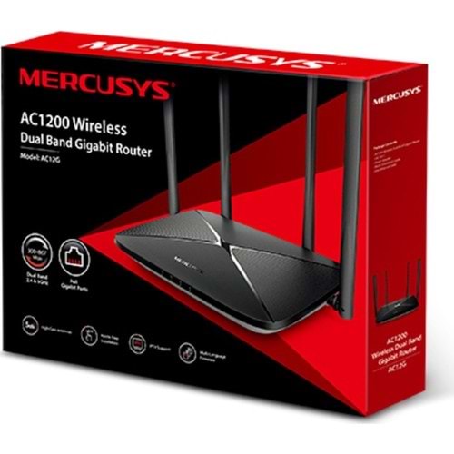 Mercusys AC12G AC 1200 Mbps Wireless Dual Band Gigabit Router