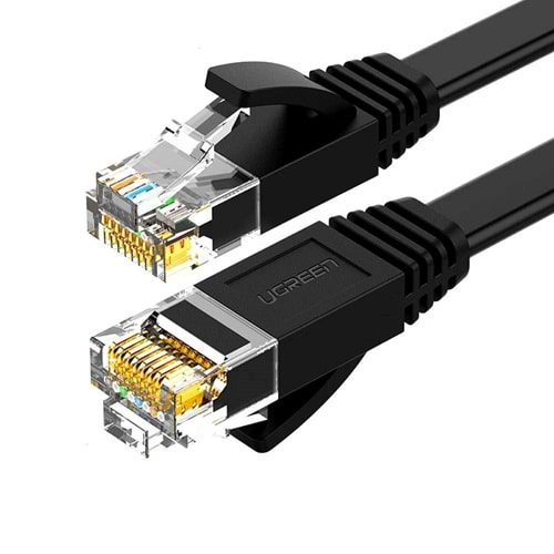 Ugreen CAT6 Flat Siyah 2m Ethernet Kablosu