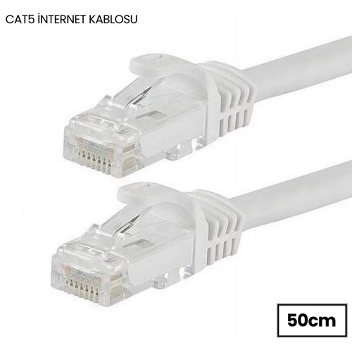 Cat5e İnternet Ethernet Rj45 Lan Kablosu 0.5 Metre 4603