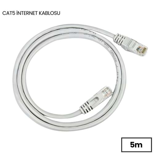 Cat5e İnternet Ethernet Rj45 Lan Kablosu 5 Metre 4606