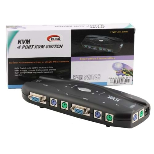 Elba M104 Manual 4PC-1MN PS2 Kvm Switch86,33 TL