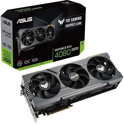 Asus TUF-RTX4080S-O16G-GAMING Nvıdıa Geforce Rtx 4080 Super 16GB GDDR6X 256BIT Oc 2xhdmı 3xdp Rgb Dlss3 Ekran Kartı