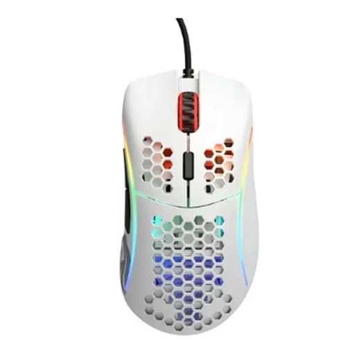 Glorious Model D-GLO-MS-DM-MW Minus Kablolu Mat Beyaz Oyuncu Mouse