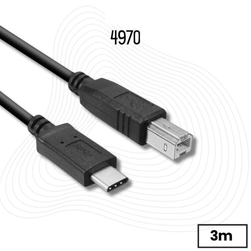 Tpe C To Usb Printer Yazıcı Tarayıcı Ara Bağlantı Kablosu 3 Metre 4970