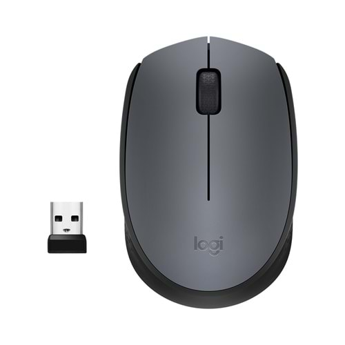 Logitech M170 USB Alıcılı Kablosuz Kompakt Mouse - Gri