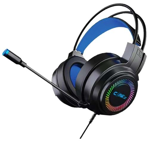 Claw's Noiseee V1 Rgb Spectrum 7.1 Surround Ses - Ai ile Gürültü Engelleyen Mikrofon - USB Örgü Kablolu Gaming Oyuncu Kulaklığı