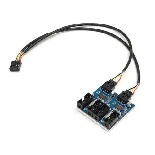9 Pin Erkek To 4 Port Dişi Usb 2.0 Çoklayıcı Kart
