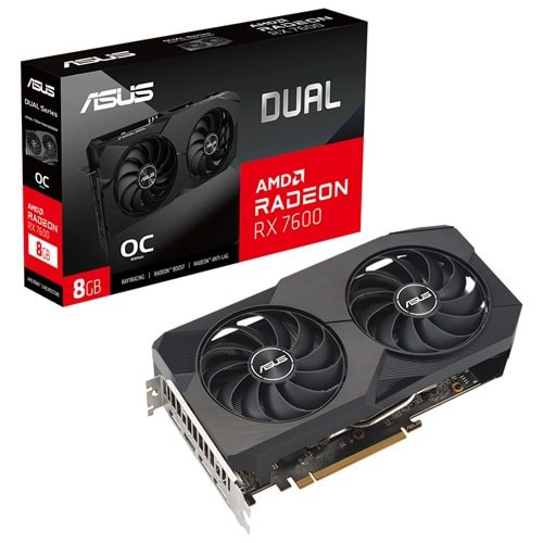 ASUS Radeon RX 7600 DUAL EVO OC Edition 8GB GDDR6 128 Bit Ekran Kartı