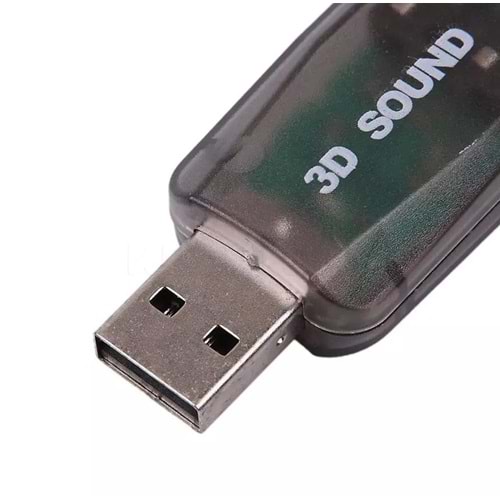 5+1 Harici Laptop Usb Ses Kartı 3.5mm Kulaklık Mikrofon Çevirici 4504