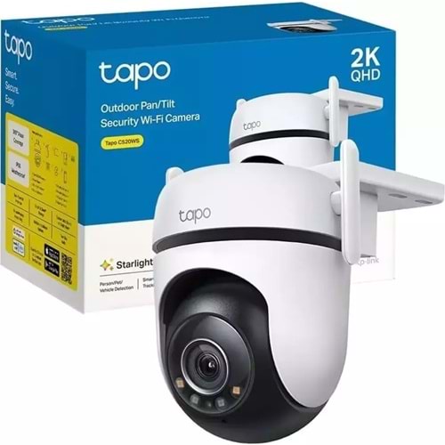 TP-LİNK TAPO C520WS 2K QHD GECE GÖRÜŞLÜ 512GB MİCRO SD DESTEKLİ DIŞ MEKAN Wİ-Fİ KAMERA
