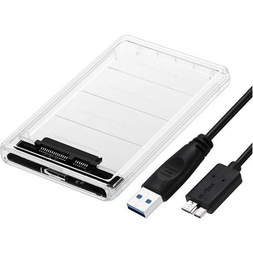 2.5” HDD/SSD USB 3.0 to SATA Dönüştürücü Harici Şeffaf Taşınabilir Kutusu 4266K