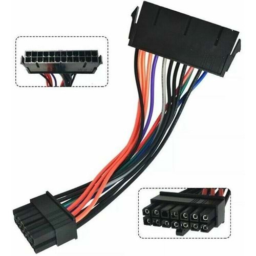 Psu Power Supply 14 Pin To 24 Pin Atx Çevirici Dönüştürücü Adaptör Kablosu