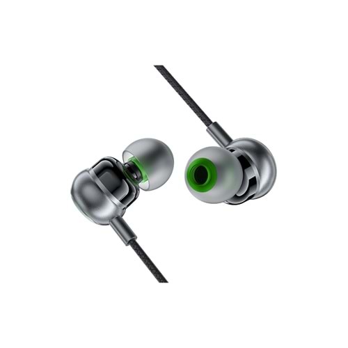 Acefast 3.5mm Kablolu HD Mikrofonlu Kulaklık Uzaktan Kumandalı Aux Girişli Kulaklık 1.2 Metre - Siyah - L4 (Acefast Türkiye Garantili)