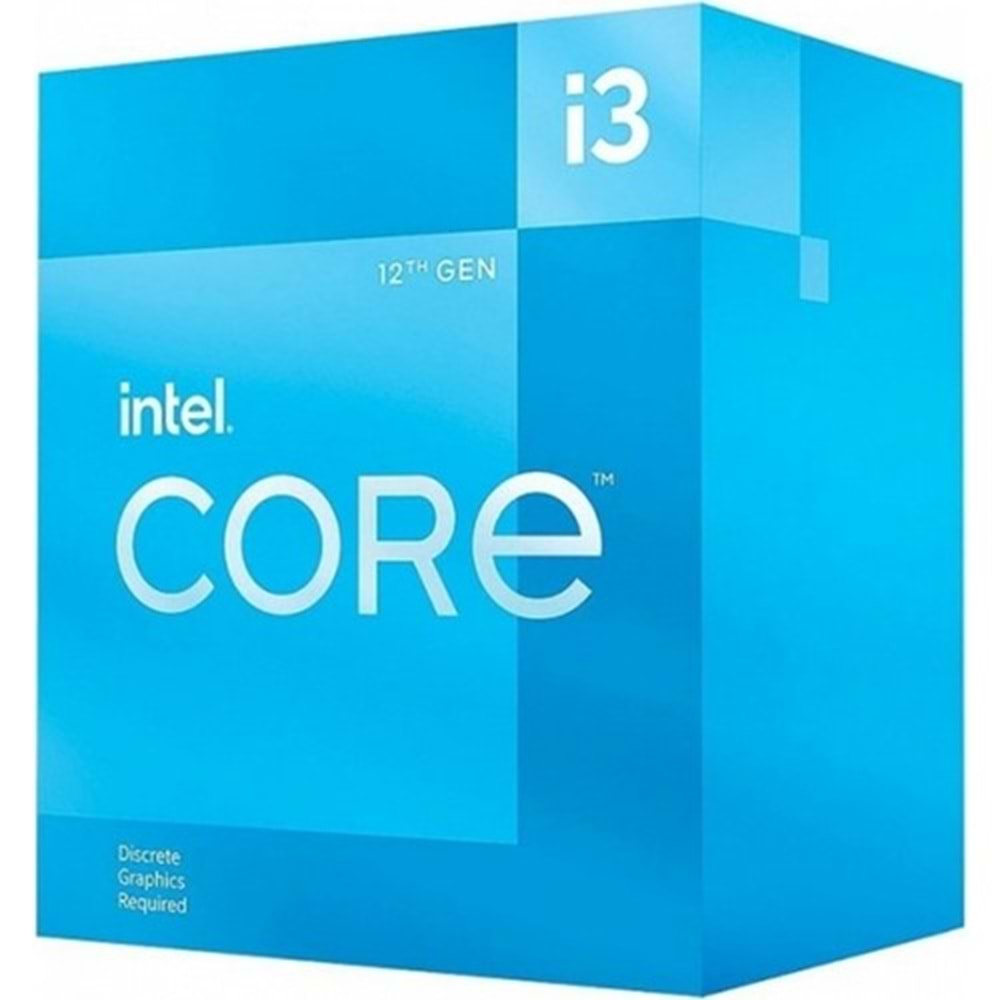 Intel Core i3-12100F 3.30GHz 4 Çekirdek 12MB L3 Önbellek Soket 1700 İşlemci