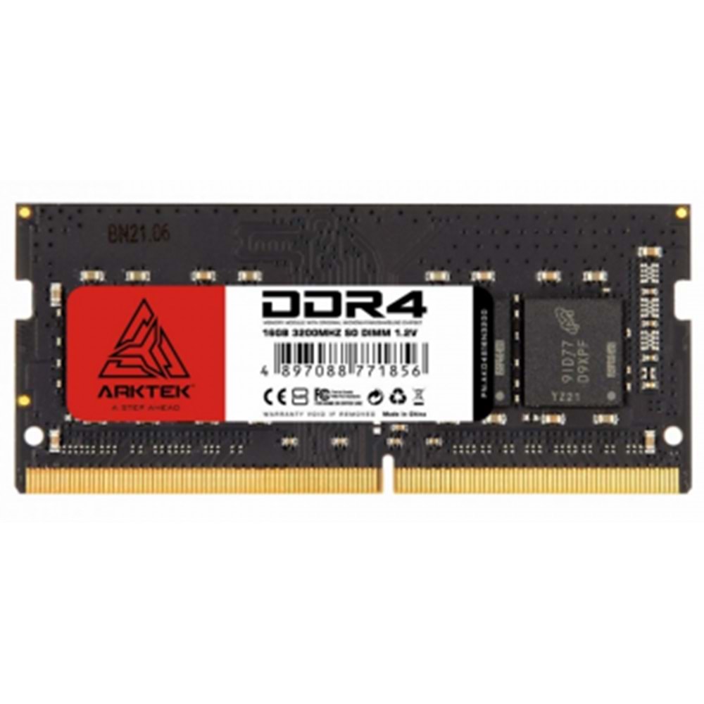 ARKTEK AKD4S16N3200, 16GB, DDR4, 3200Mhz, 1,2V, CL22, Notebook,SODIMM RAM