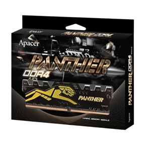 Apacer Panther Black-Gold 8GB (1x8GB)3200MHz CL16 DDR4 Gaming Ram