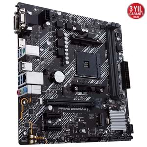 ASUS PRIME B450M-K II 4400MHz (OC) DDR4 SOKET AM4 D-Sub DVI-D HDMI M.2 mATX Anakart