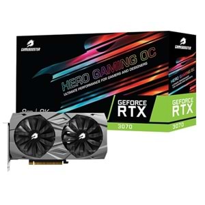 GameBooster RTX 3070 HERO GAMING OC 8GB DDR6 256 Bit DP/HDMI Nvidia Ekran Kartı