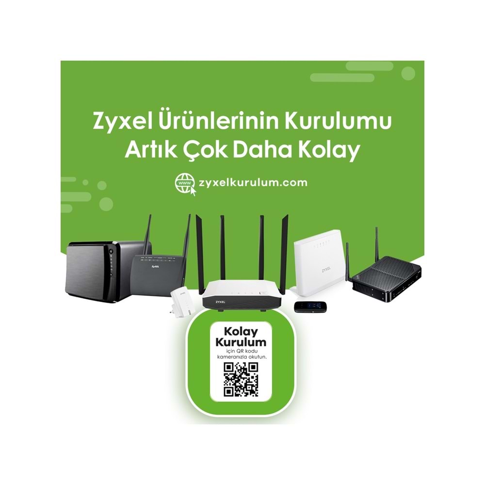 ZYXEL WAP3205 v3 300 Mbps 5-Port Kablosuz 14 dBi(2x7) Antenli Menzil Genişletici / AP/ ROUTER/Client