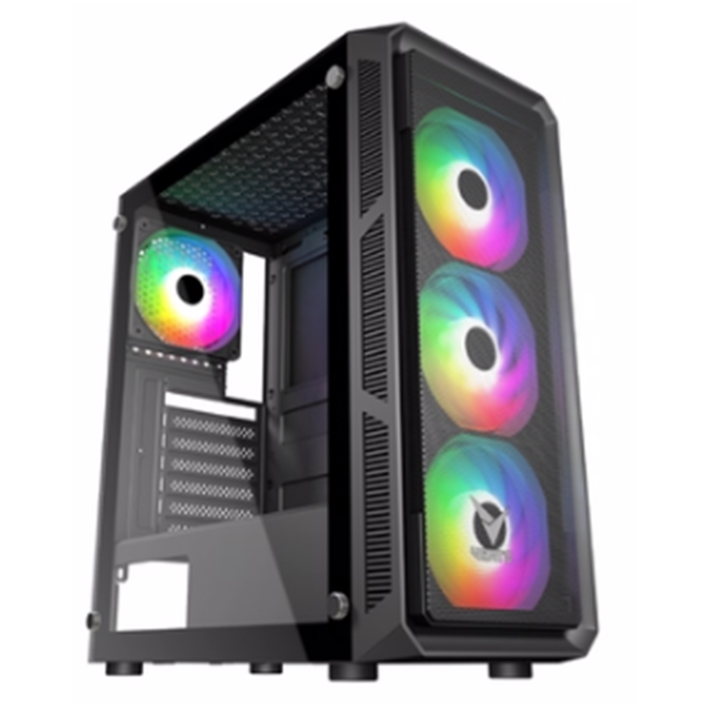 VENTO VG17F Tempered Glass USB 3.0 Mesh RGB ATX Mid Tower Kasa + FSP 550W PSU