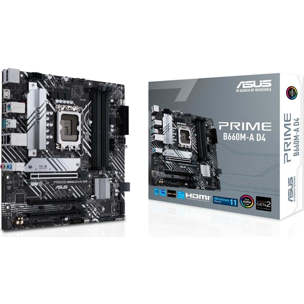 Asus PRIME B660M-A D4 B660 5333 MHz DDR4 LGA1700 mATX Anakart