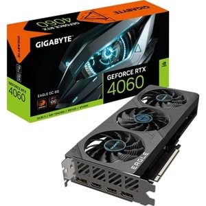 GIGABYTE GeForce RTX 4060 EAGLE 8 GB GDDR6 128 Bit DLSS 3 Ekran Kartı