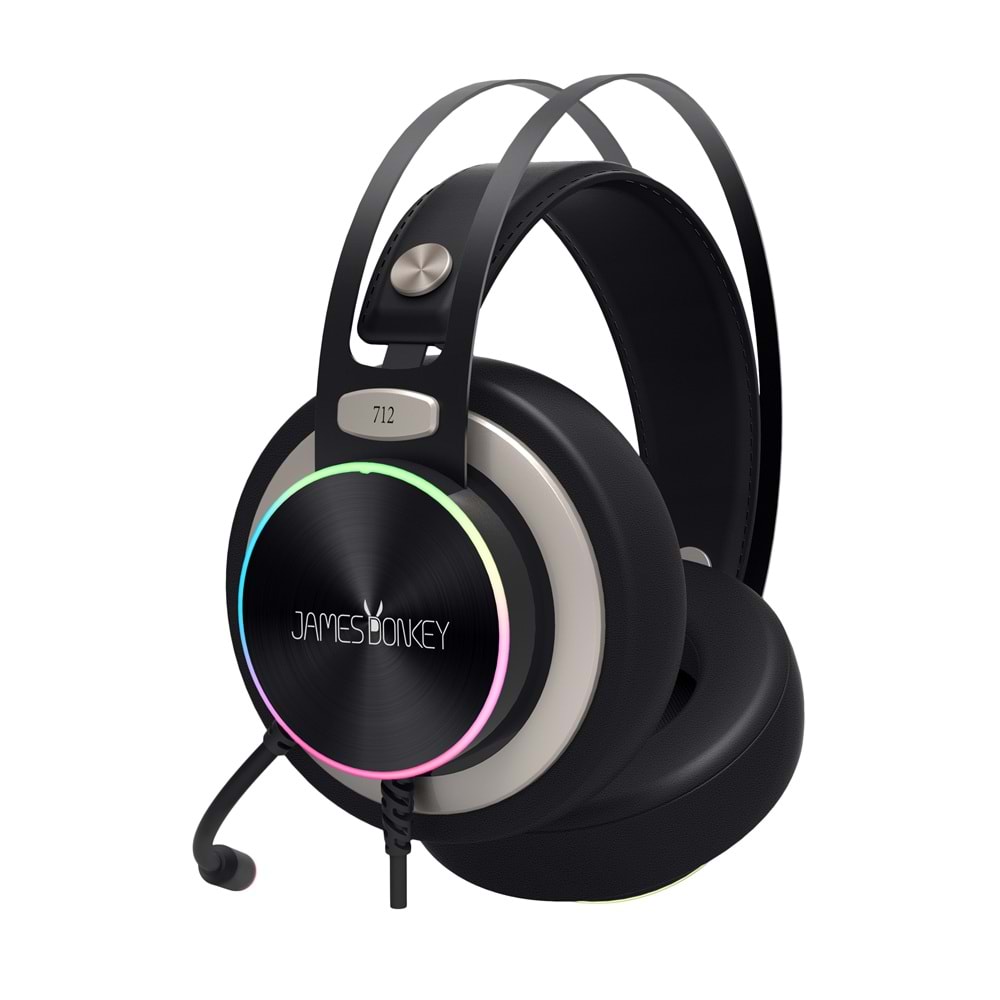James Donkey 712 Siyah 7.1 Surround RGB Gaming Kulaklık