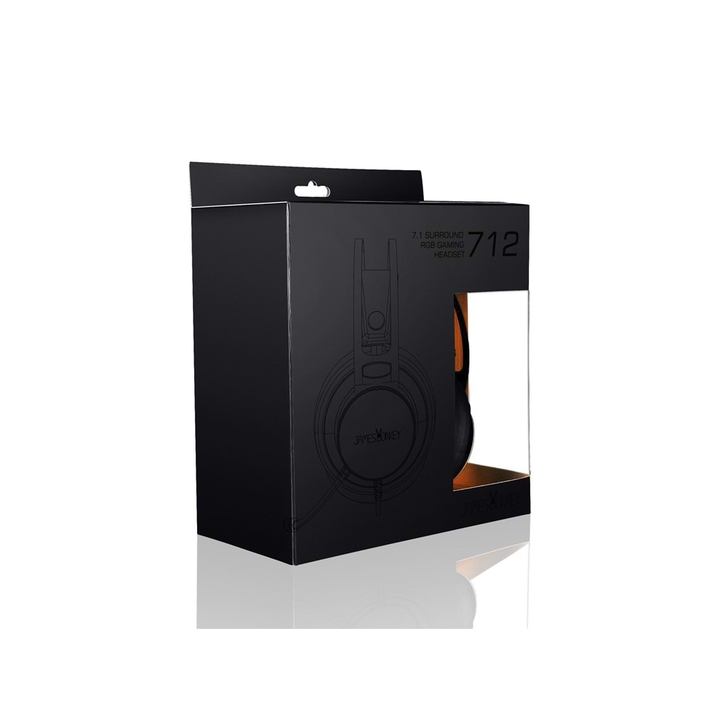 James Donkey 712 Siyah 7.1 Surround RGB Gaming Kulaklık