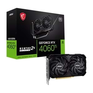 MSI GeForce RTX 4060 Ti VENTUS 2X BLACK 16G OC 16GB GDDR6 DLSS 3 128 Bit Ekran Kartı