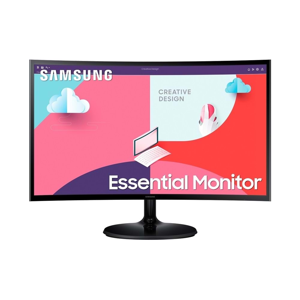 Samsung LS24C360EAUXUF S3 4ms Kavisli (Curved) Hdmı + Vga , Free sync ,va , Gaming Monitör LED MONITOR