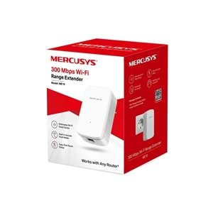 Mercusys ME10, N300 Mbps, 1× 10/100 Ethernet Bağlantı Noktası, Dahili Access Point Modu, Tek Tuşla Kolay Kurulum