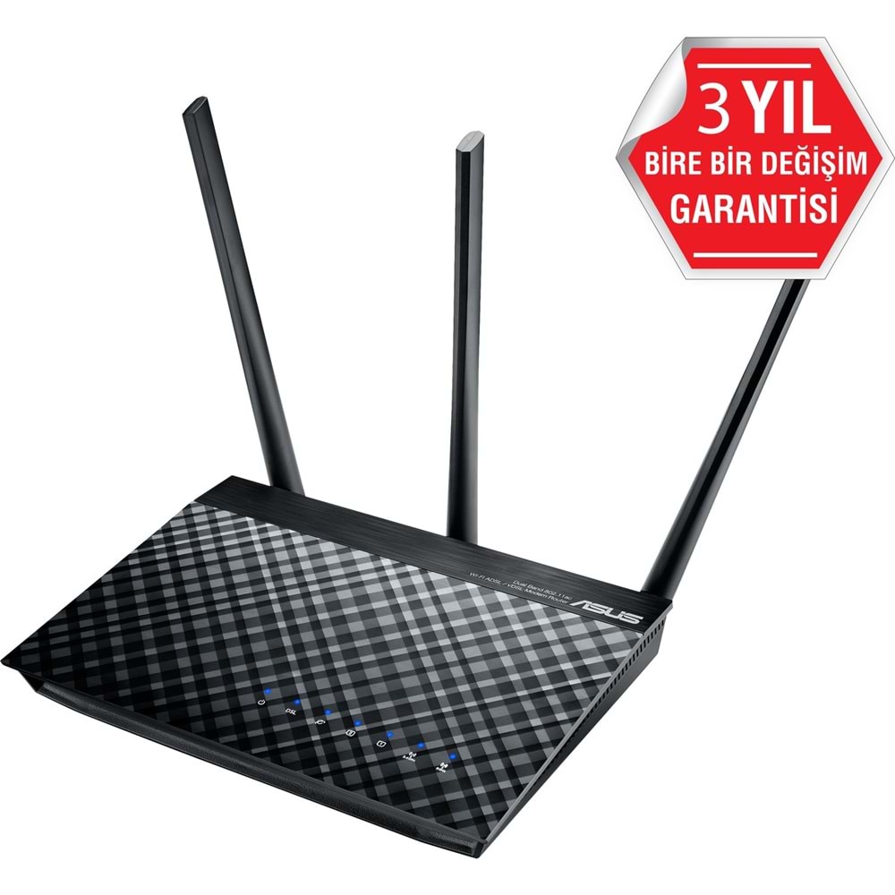 Asus DSL-AC51 DualBand Dlna Vpn ADSL VDSL-FiBER Modem Router