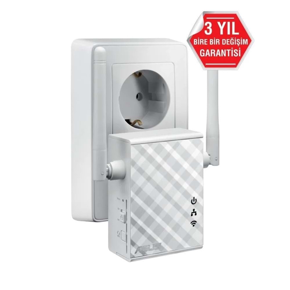 Asus RP-N12 N300 Roaming Özellikli Evrensel Menzil Arttırıcı / Medya Köprüsü / Access Point