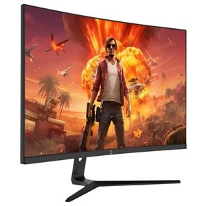 GamePower 27¨ Vivid F20 Curved RGB 100Hz 1ms 2x2W Speaker Gaming Monitör (VA Panel)