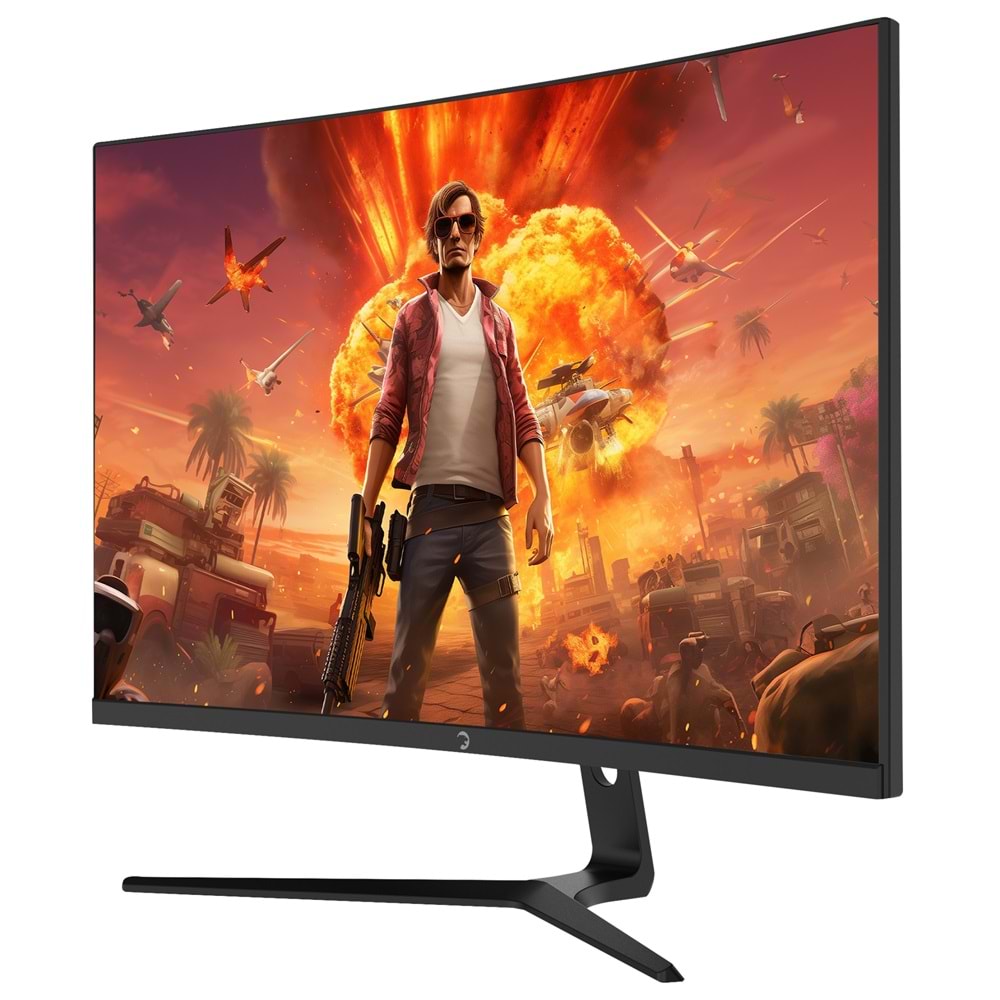 GamePower 27¨ Vivid F20 Curved RGB 100Hz 1ms 2x2W Speaker Gaming Monitör (VA Panel)