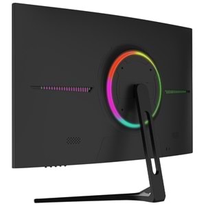 GamePower 27¨ Vivid F20 Curved RGB 100Hz 1ms 2x2W Speaker Gaming Monitör (VA Panel)