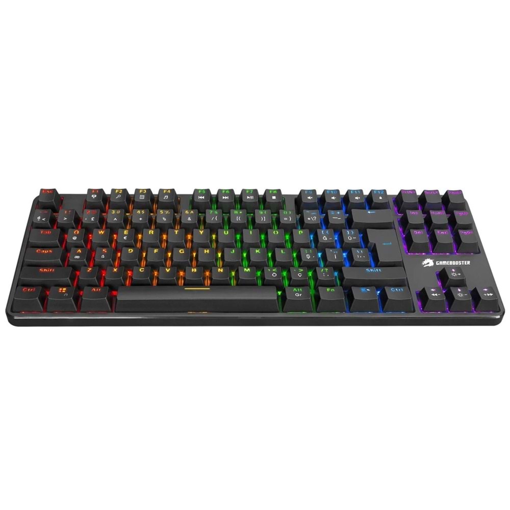 GameBooster GM06B Plus Rainbow Aydınlatmalı TKL Mekanik Red Switch Oyuncu Klavyesi
