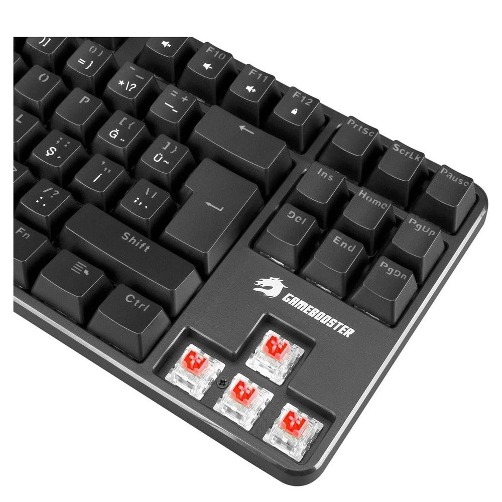 GameBooster GM06B Plus Rainbow Aydınlatmalı TKL Mekanik Red Switch Oyuncu Klavyesi