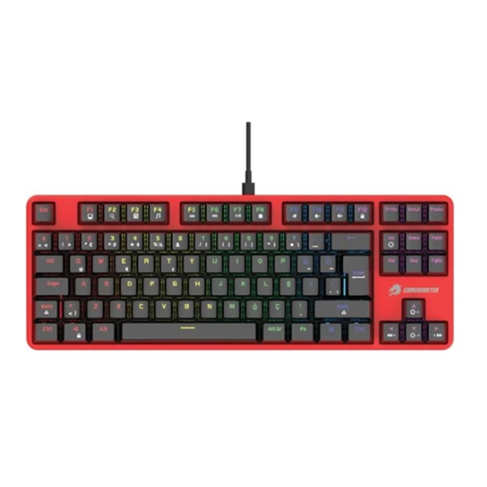 GameBooster GM06B Plus Rainbow Aydınlatmalı TKL Mekanik Red Switch Oyuncu Klavyesi