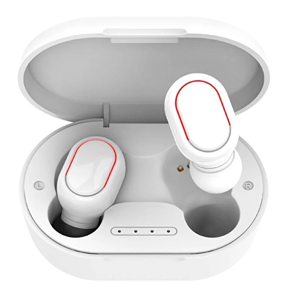 Asonic AS-TWS7S Beyaz Mobil Telefon Uyumlu Bluetooth TWS AirPods Mikrofonlu Kulaklık