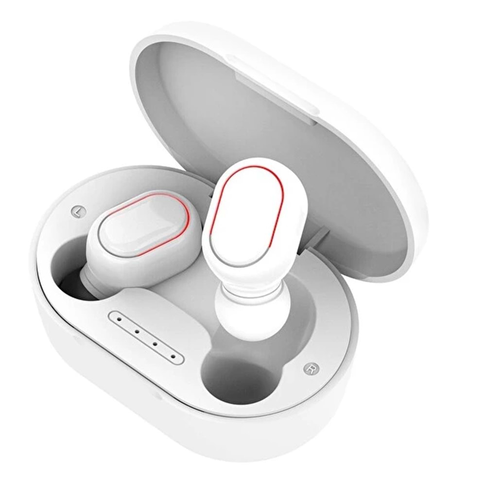 Asonic AS-TWS7S Beyaz Mobil Telefon Uyumlu Bluetooth TWS AirPods Mikrofonlu Kulaklık